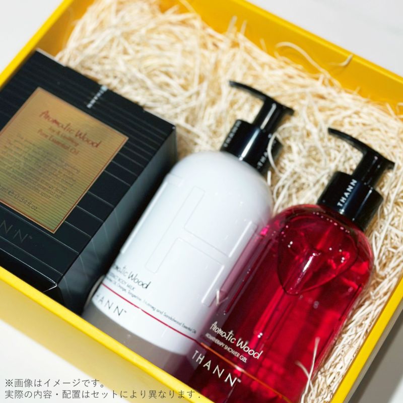 ギフトBOX入り】アロマ＆ヘアケアセット AW《アロマティックウッド 