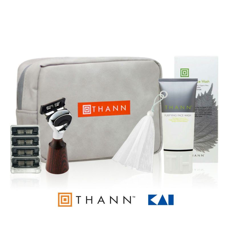 良質  数量限定・ポーチ&泡立てネットプレゼント] THANN×KAI 洗顔料
